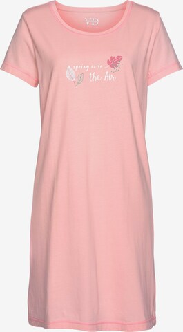 Camicia da notte di VIVANCE in rosa: frontale