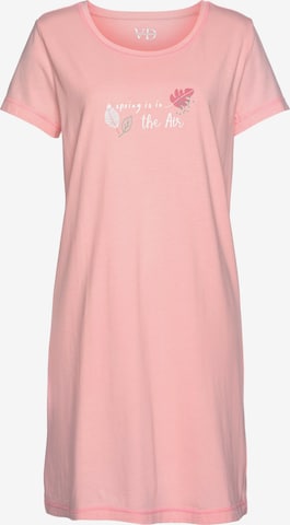 Chemise de nuit VIVANCE en rose : devant