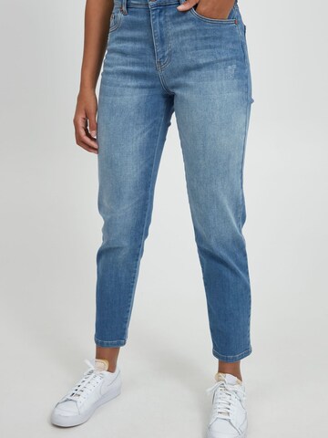 Pulz Tapered Jeans ' PZLiva ' in Blue: front