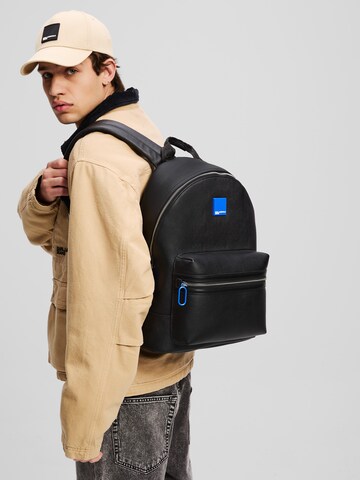 Zaino ' KLJ RUCKSACK MIT BOX-LOGO ' di KARL LAGERFELD JEANS in nero: frontale