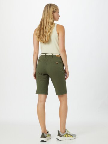 Eight2Nine Slim fit Pleat-Front Pants in Green