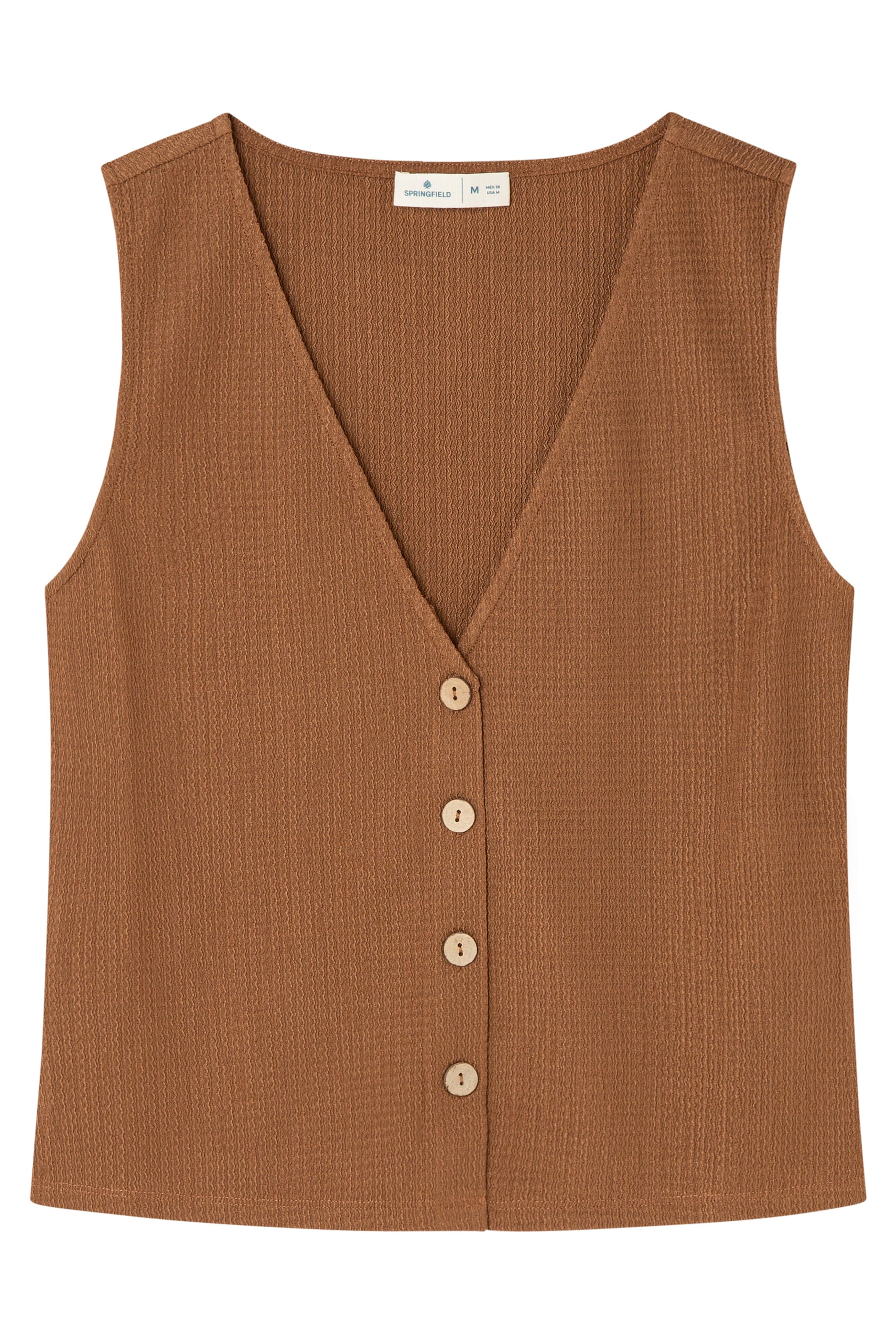 Springfield Vest i brun: forside