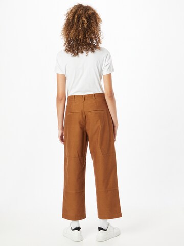 UNITED COLORS OF BENETTON Wide leg Trousers in Brown