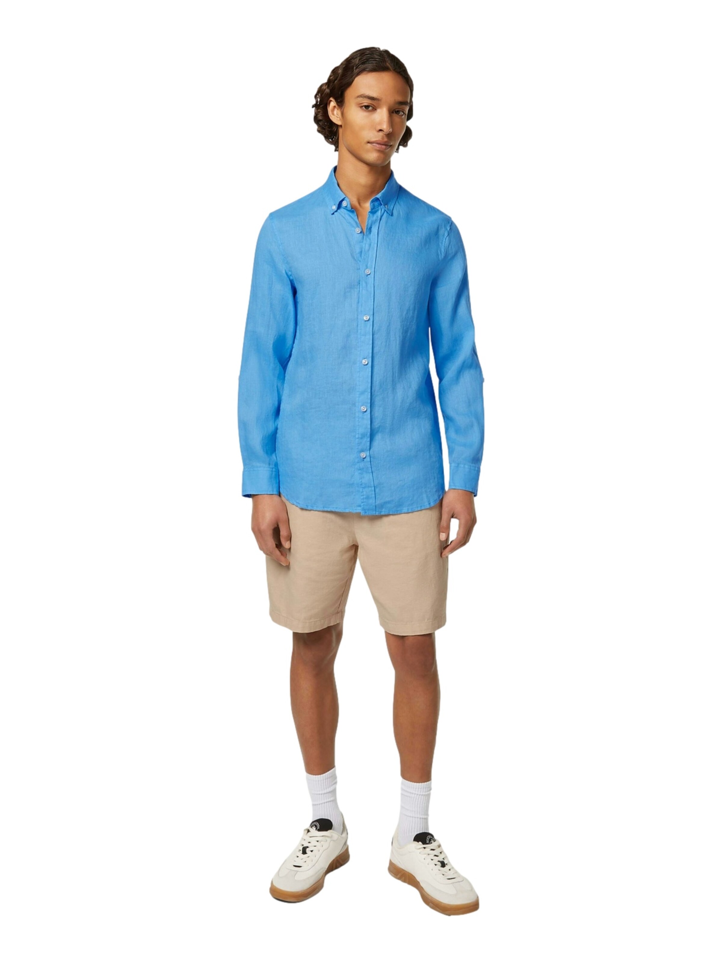 SCOTCH & SODA Regular fit Button Up Shirt in Blue