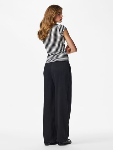 PIECES Loosefit Broek in Zwart