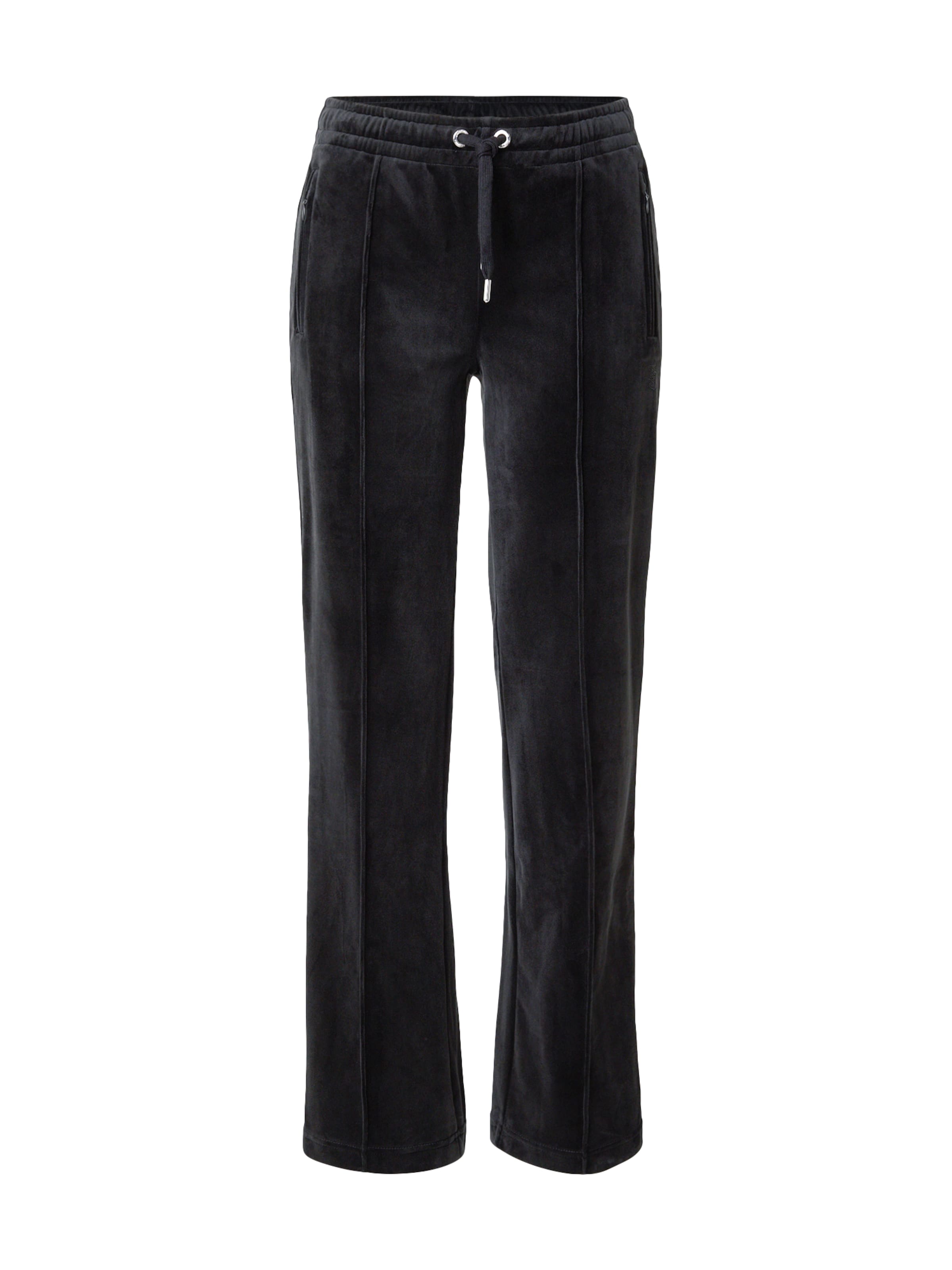 Juicy Couture - Regular Calças &#x27;TINA&#x27; em preto: frente