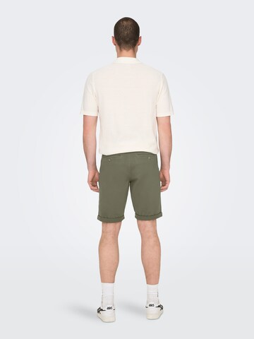 Only & Sons - regular Pantalón chino 'ONSPeter' en verde