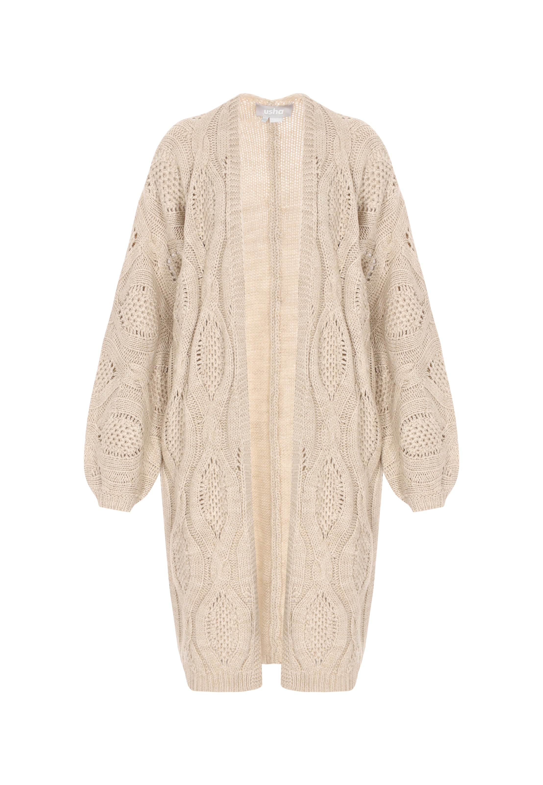 Usha Strickjacke in Beige: Vorderseite
