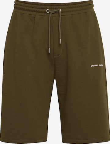 Casual Friday Regular Broek 'CFPhenix' in Groen: voorkant