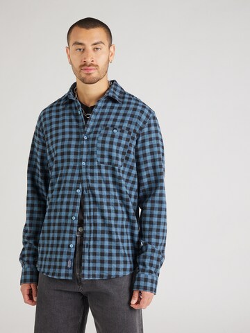 BLEND - Ajuste regular Camisa en azul: frente