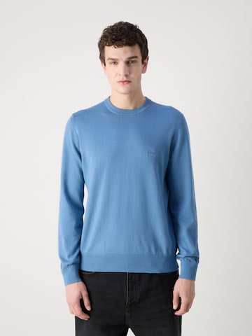 BOSS Sweater 'Kanovano' in Blue: front
