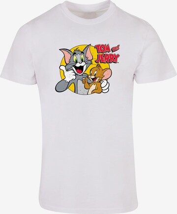 ABSOLUTE CULT T-Shirt 'Tom and Jerry - Thumbs Up in Weiß: predná strana