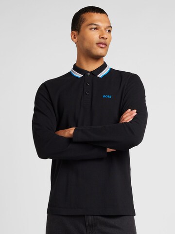 BOSS Shirt 'Plisy' in Schwarz: Vorderseite