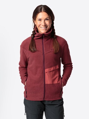 VAUDE Functionele fleece jas 'Yaras' in Rood: voorkant