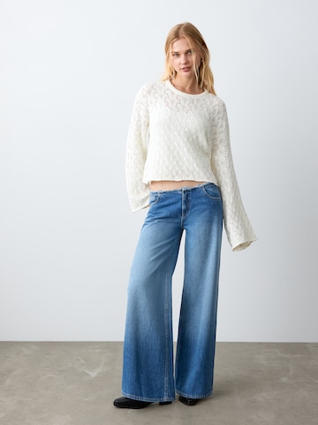 Pull-over 'Choco' MANGO TEEN en blanc