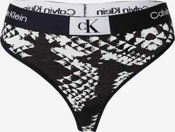 Calvin Klein Underwear Стринг в черно: отпред