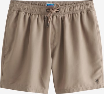 Next Board Shorts in Beige: front