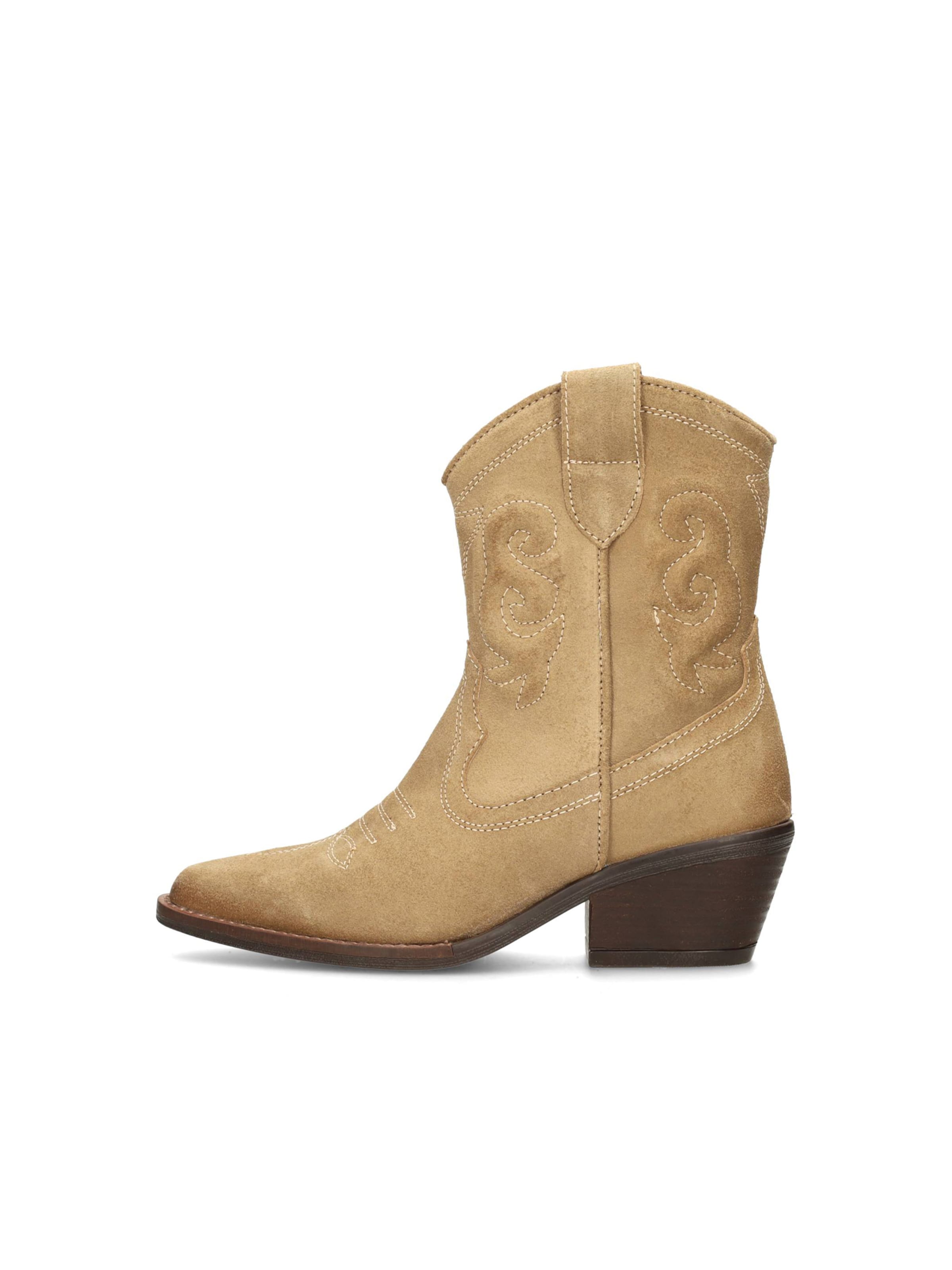PS Poelman Cowboy boot 'Lexx' in Beige: front