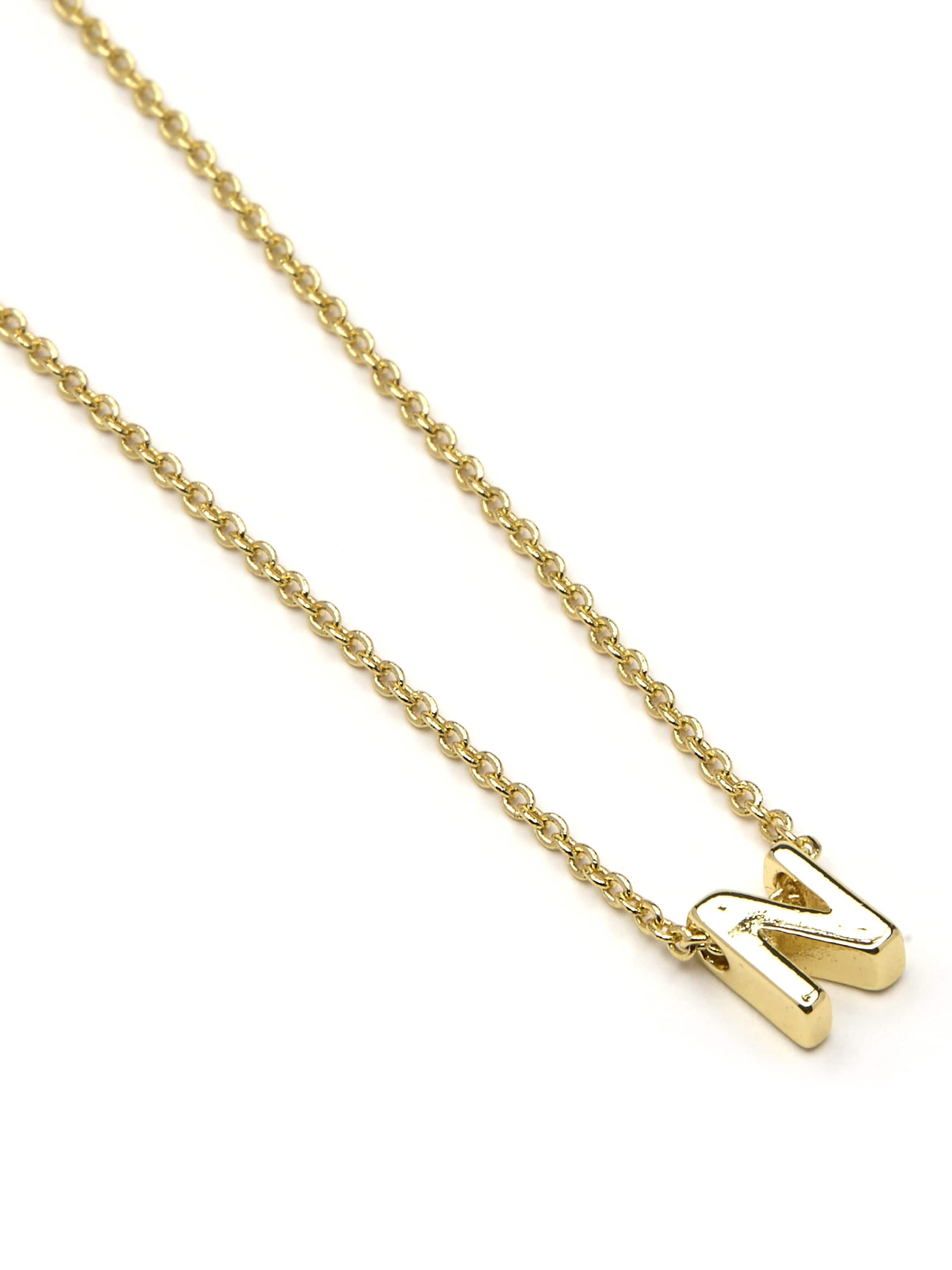 Luxenter Halsband 'N' i guld