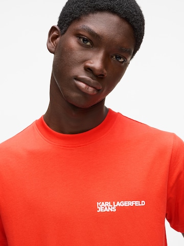 KARL LAGERFELD JEANS Koszulka w kolorze czerwony