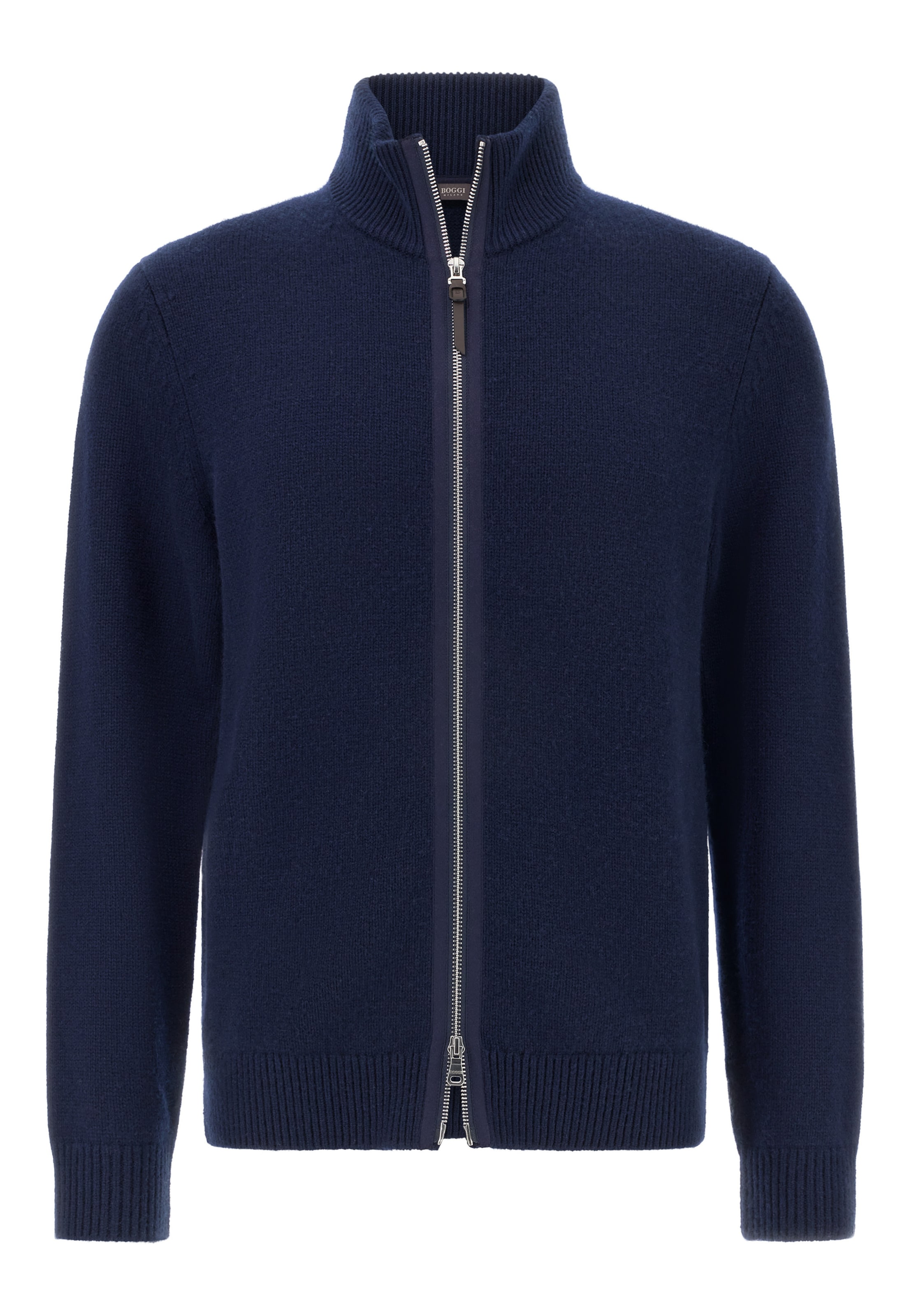 Boggi Milano Knit cardigan in Blue: front