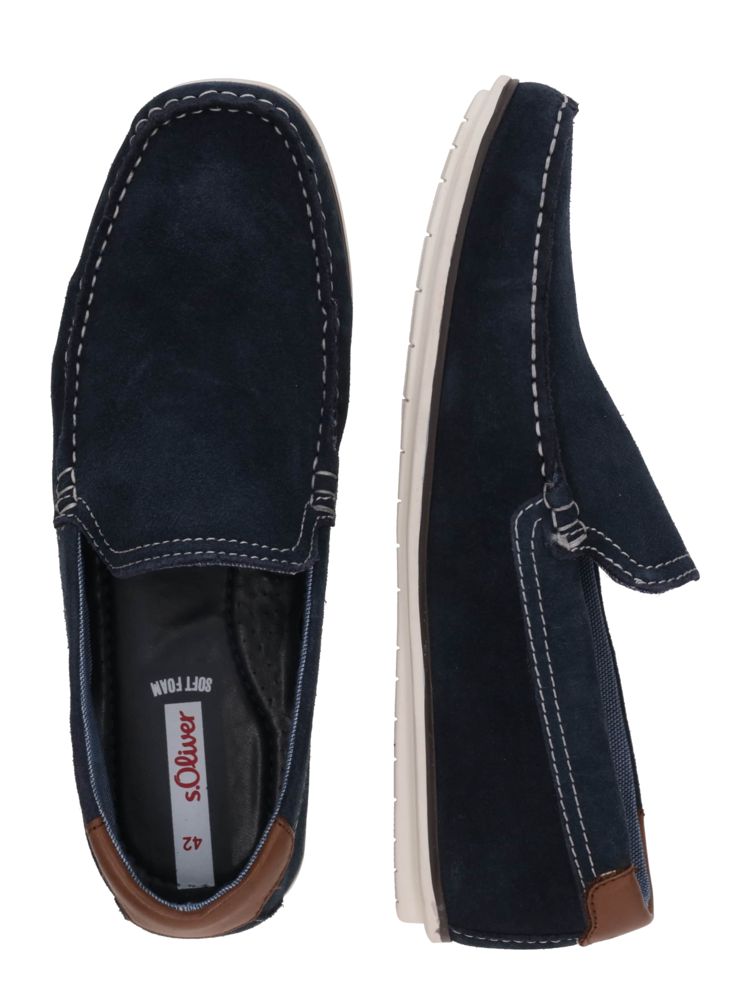 s.Oliver Moccasin in Blue: side