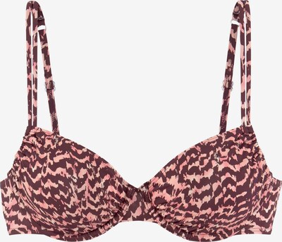 LASCANA Bikinitop in pink / bordeaux, Produktansicht