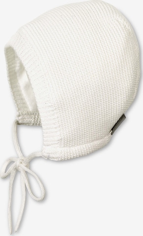 STERNTALER Beanie 'Haube' in White: front