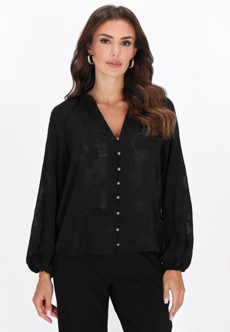 faina Blouse in Black: front