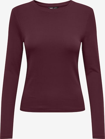T-shirt 'ONLRiley' ONLY en violet : devant