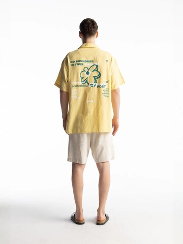 Giesto - Regular Fit Camisa em amarelo