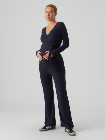 MAMALICIOUS Loosefit Broek 'Annette' in Blauw