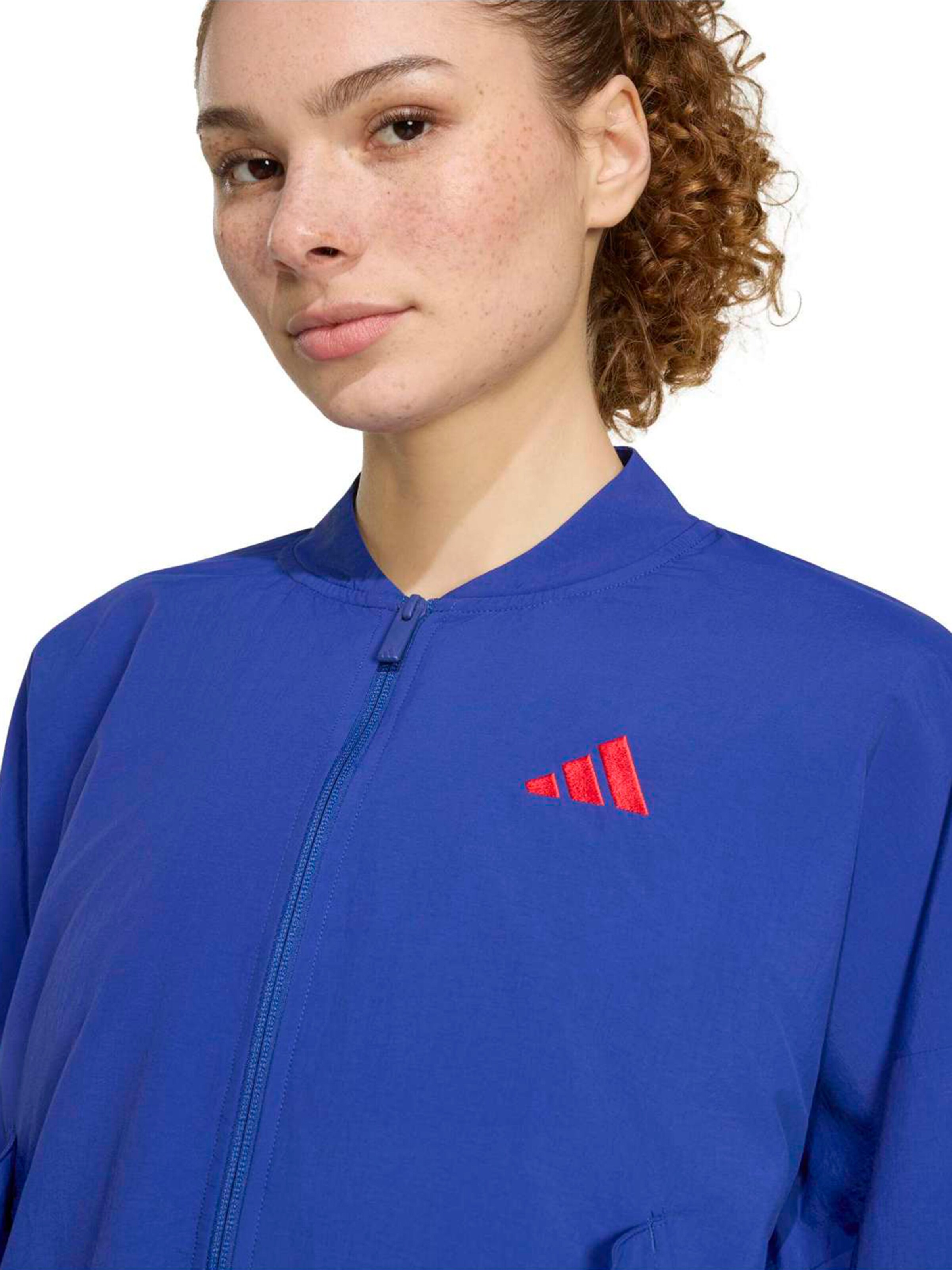 ADIDAS SPORTSWEAR - Casaco deportivo 'Essentials' em azul