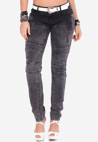 CIPO & BAXX Jeans in Zwart: voorkant