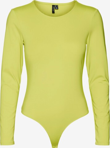 Shirtbody Vero Moda Collab en jaune : devant