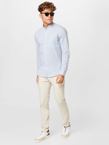 Lindbergh Slim fit Overhemd in Blauw