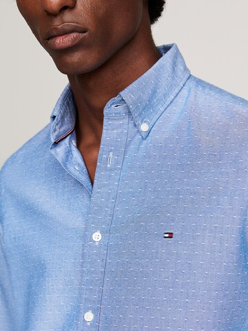 TOMMY HILFIGER Slim fit Overhemd in Blauw