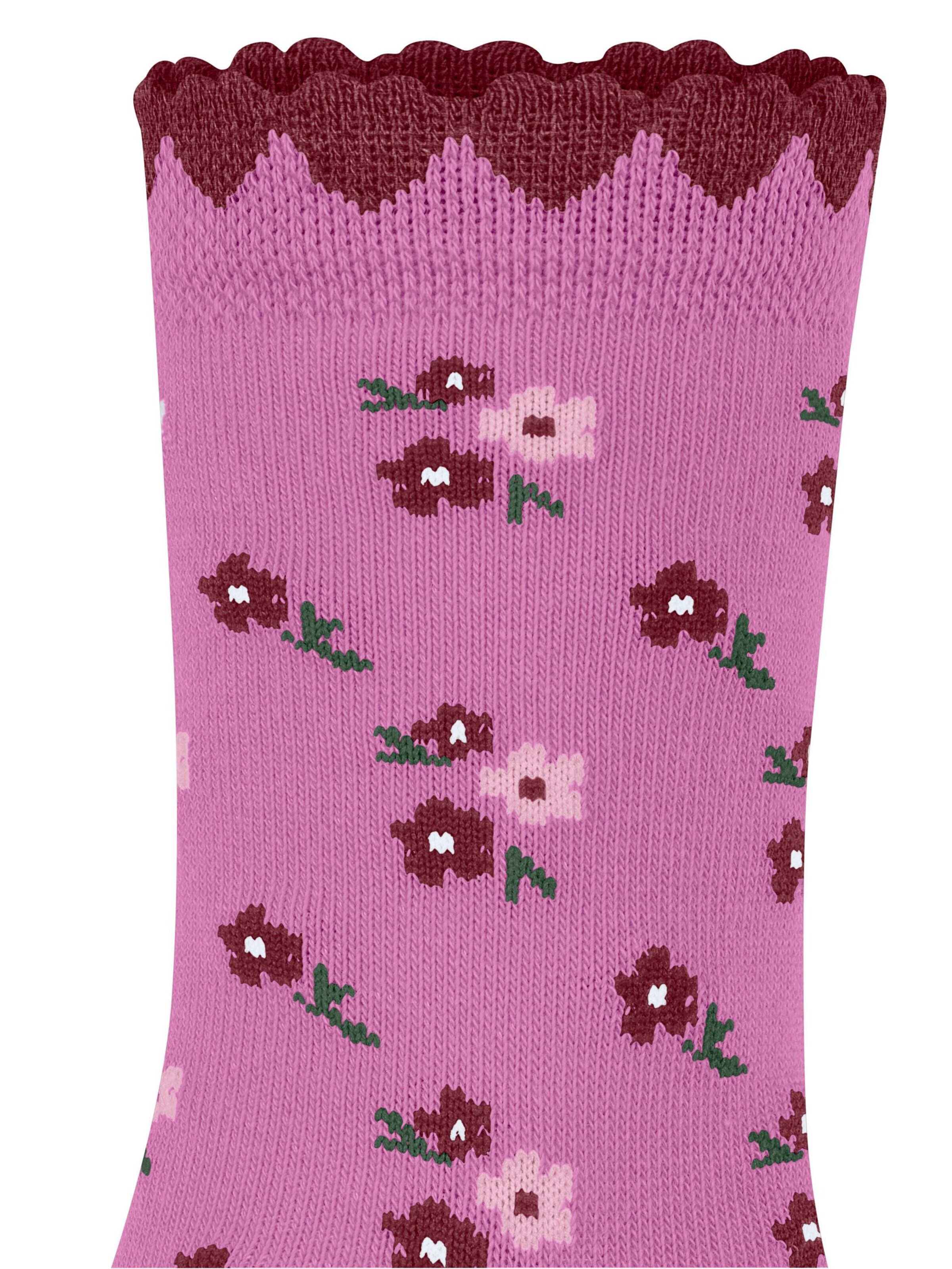 FALKE Socks 'Ditsy Flowers' in Pink: front