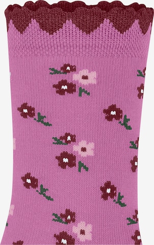 FALKE Socks 'Ditsy Flowers' in Pink: front