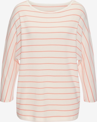 Marškinėliai iš VIVANCE, spalva – lašišų spalva / vilnos balta, Prekių apžvalga