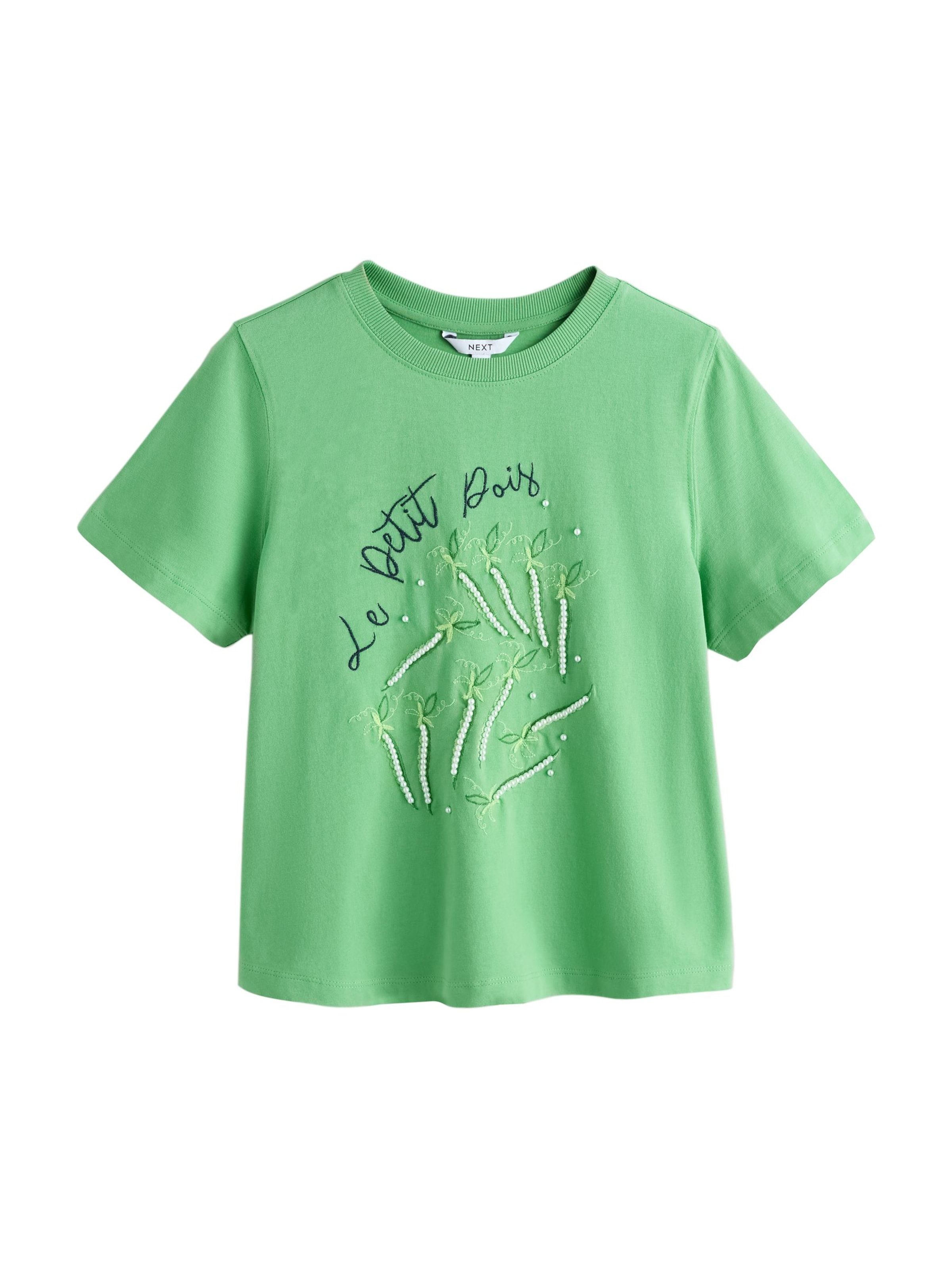 Next Shirt 'Petit Pois' in Groen: voorkant