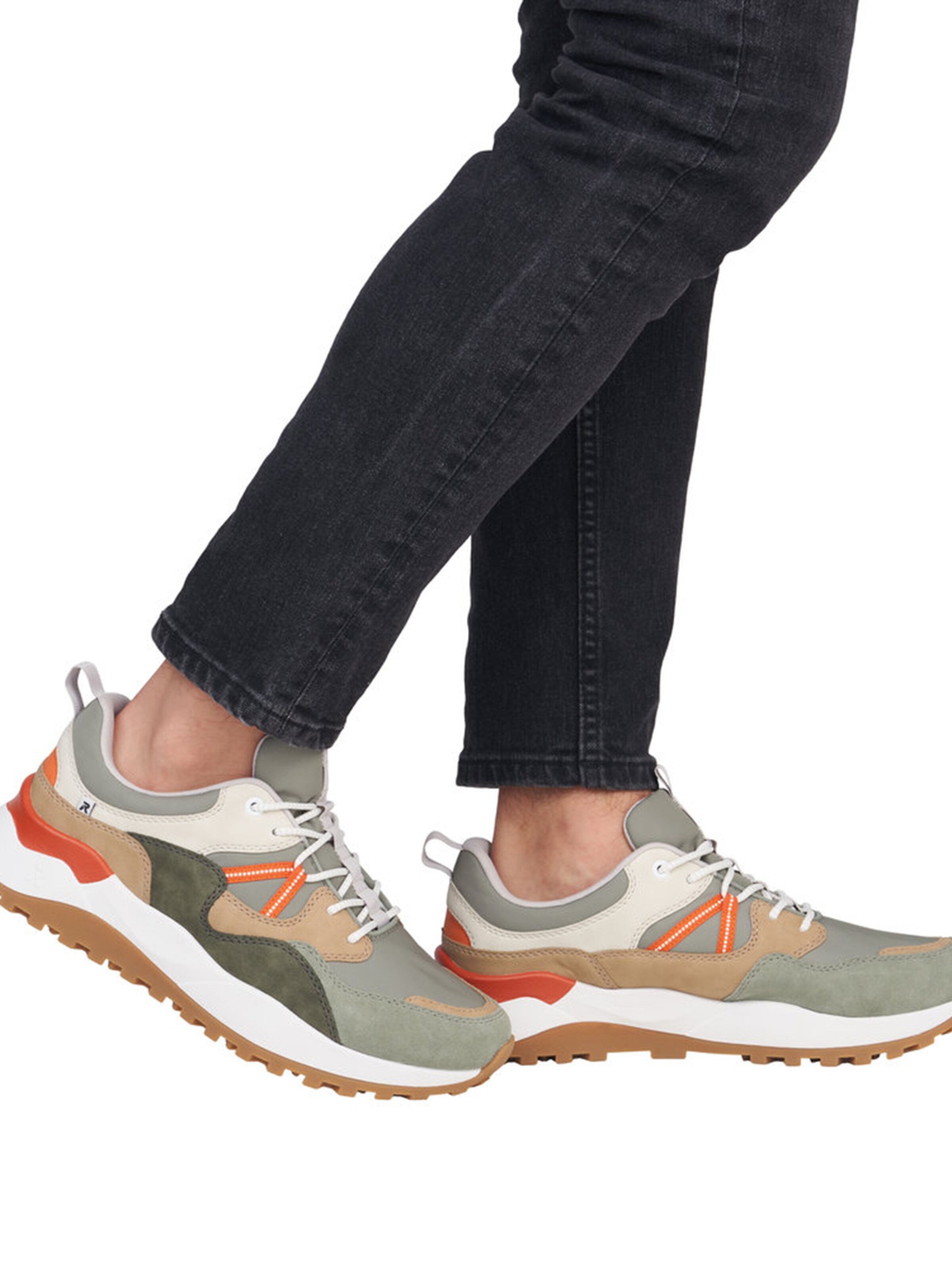 Baskets basses Rieker Sport en vert