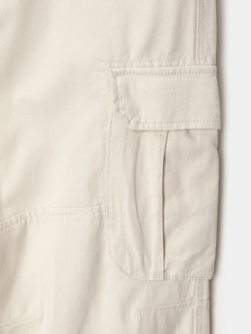 Pull&Bear Wide leg Cargobyxa i beige