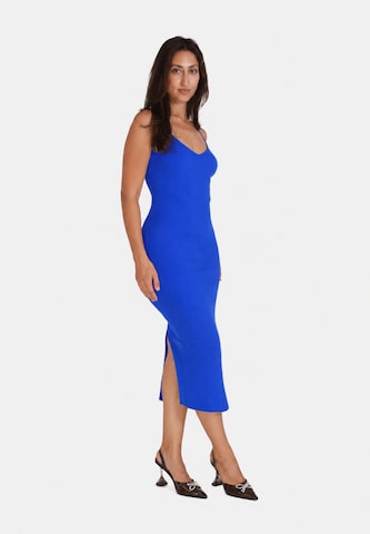 Robes en maille Elara en bleu