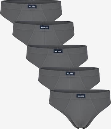 Maxte Slip 'BASIC MAX Slip 5er Pack' in Grau: Vorderseite