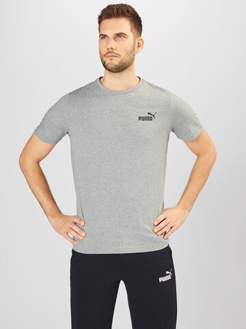 PUMA Functioneel shirt 'Essentials' in Grijs: voorkant