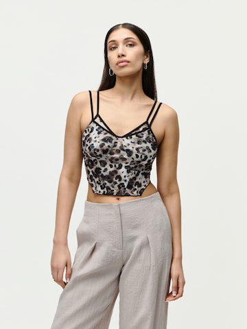 Haut 'Cara' LeGer by Lena Gercke en marron : devant