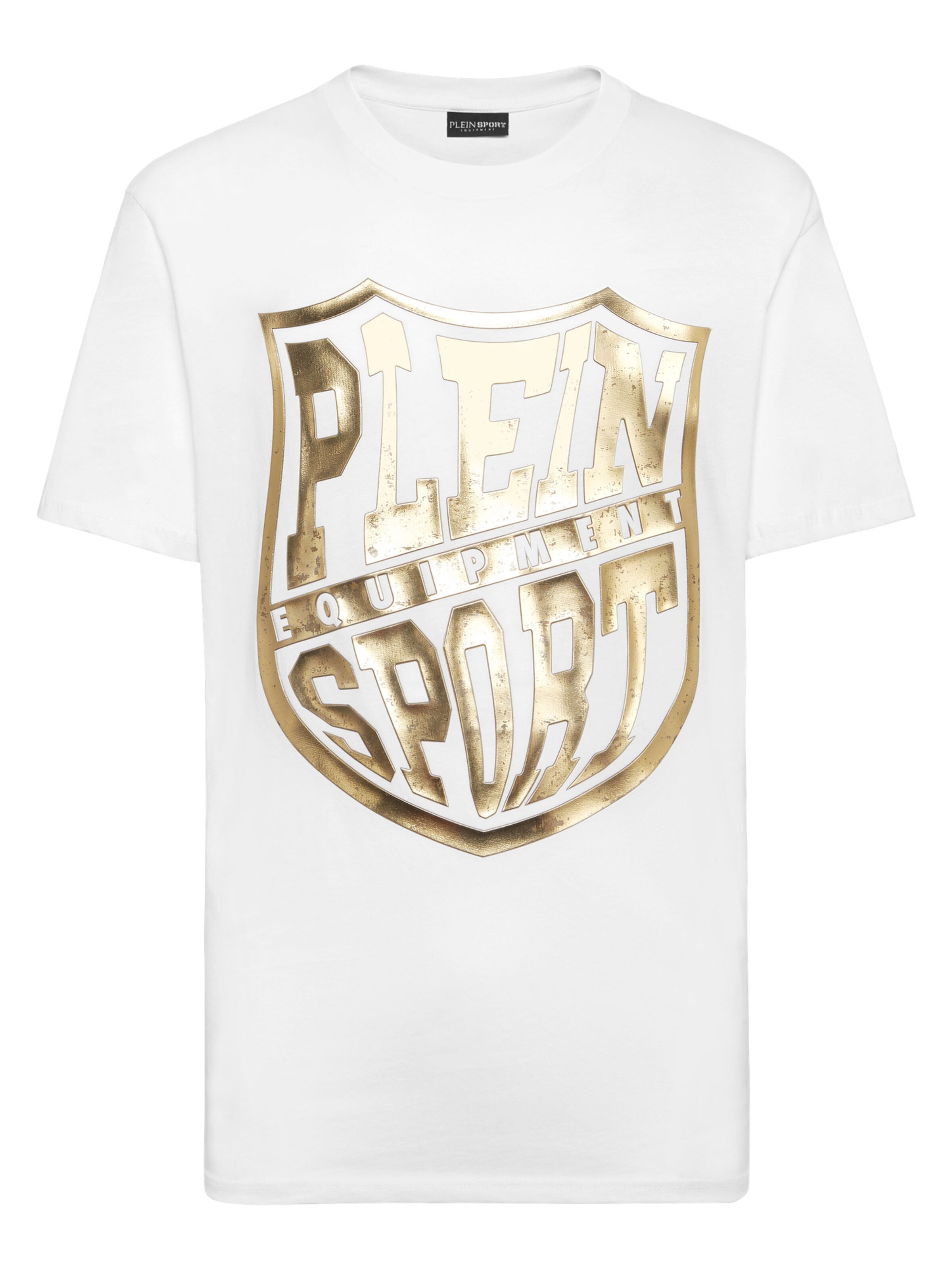 T-Shirt Plein Sport en blanc : devant