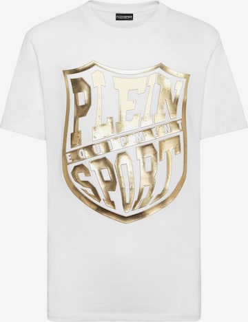 T-Shirt Plein Sport en blanc : devant