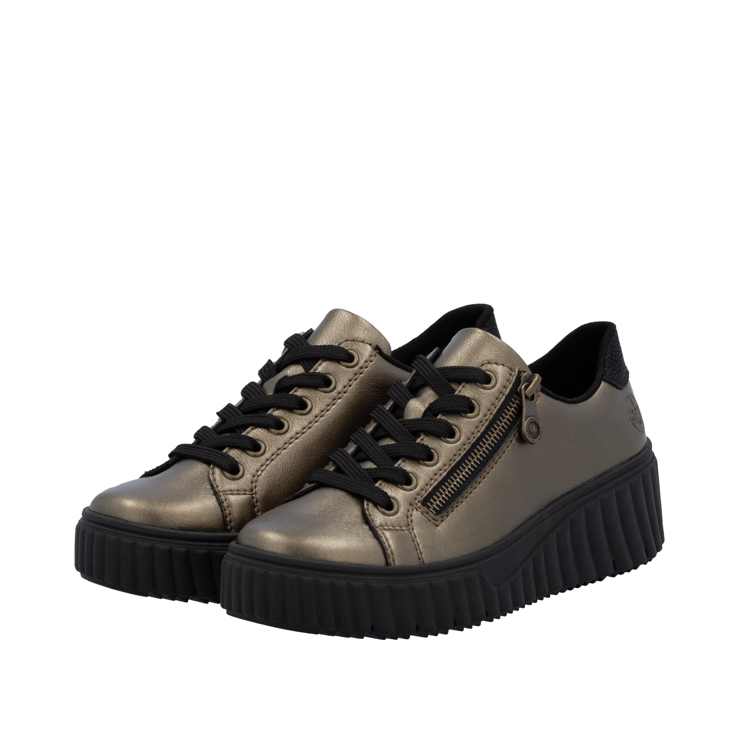 Baskets basses Rieker en bronze